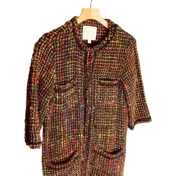 Anthropolgie Ett:twa Tweed Berwyn Jacket Coat - Picture 5 of 14